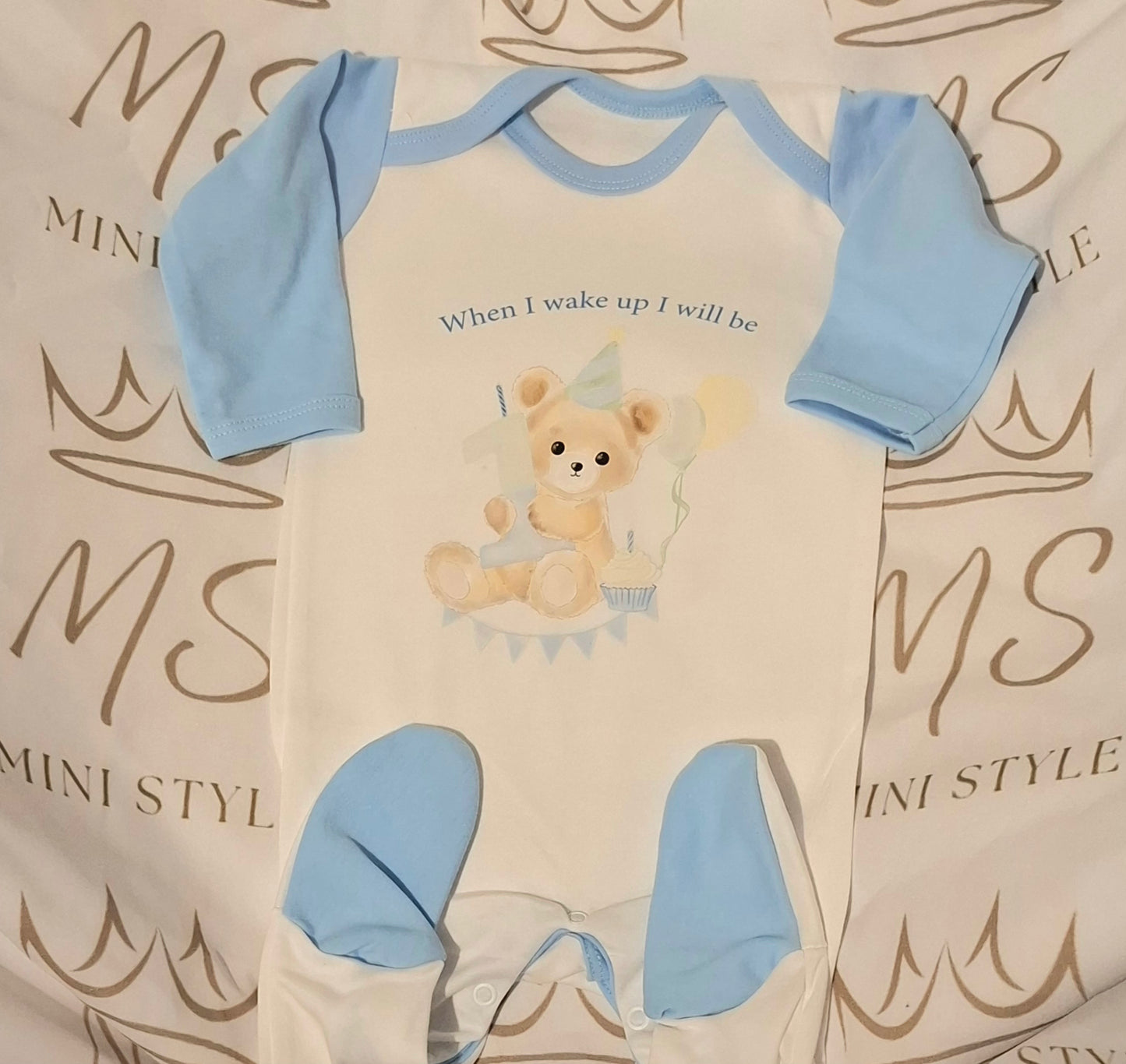 1st birthday sleepsuit