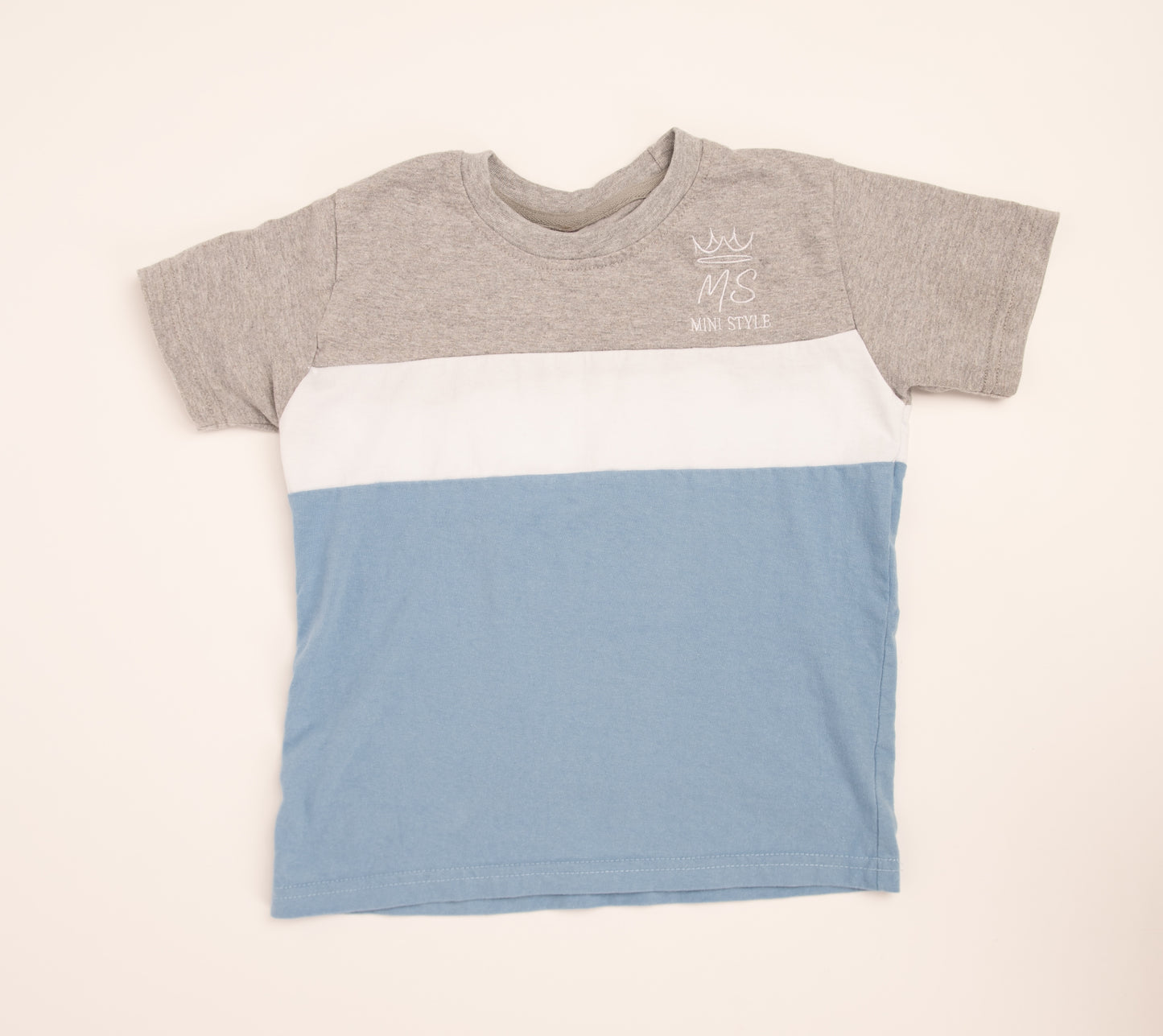Boys tri colour block t-shirt
