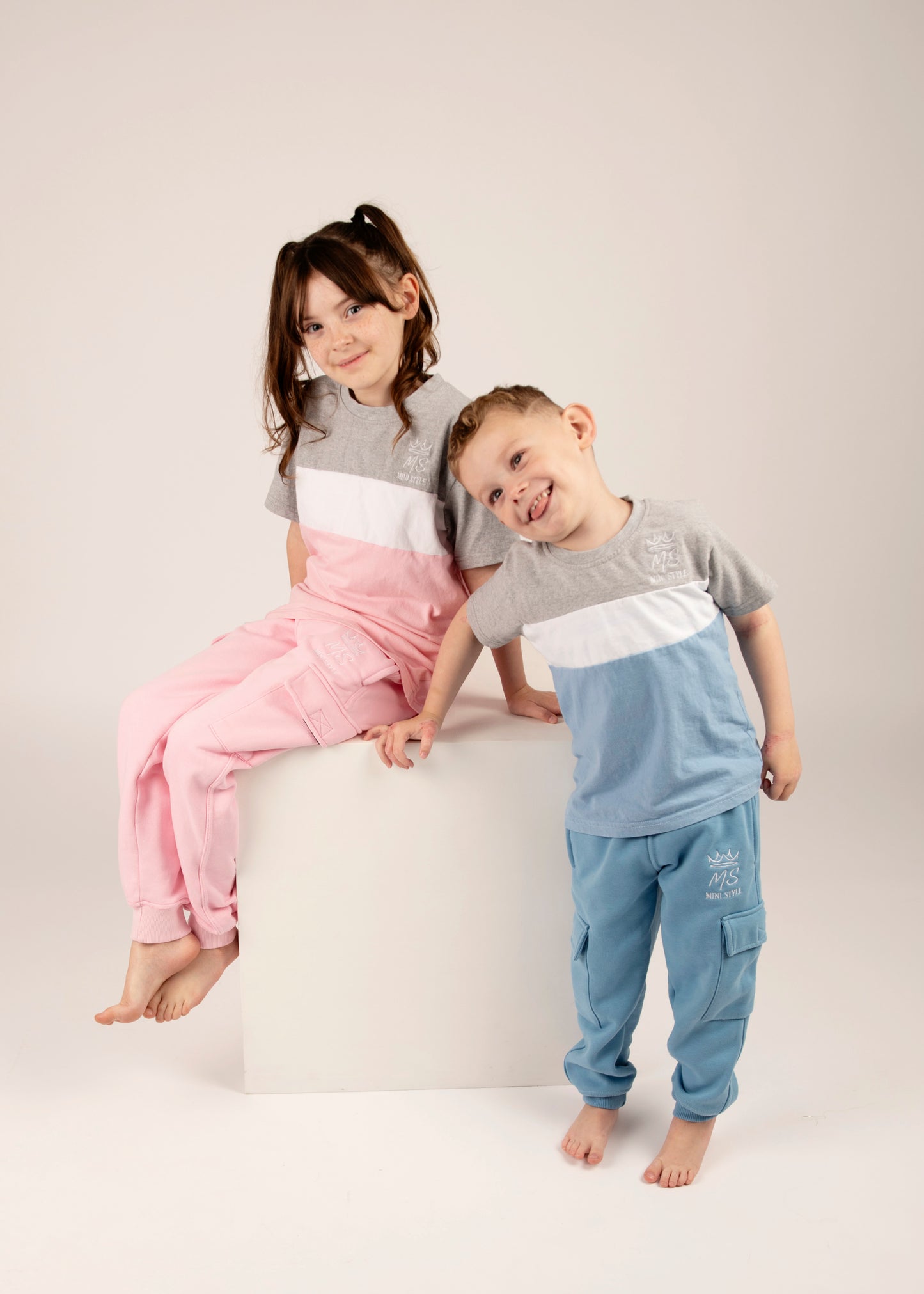 Boys tri colour block t-shirt