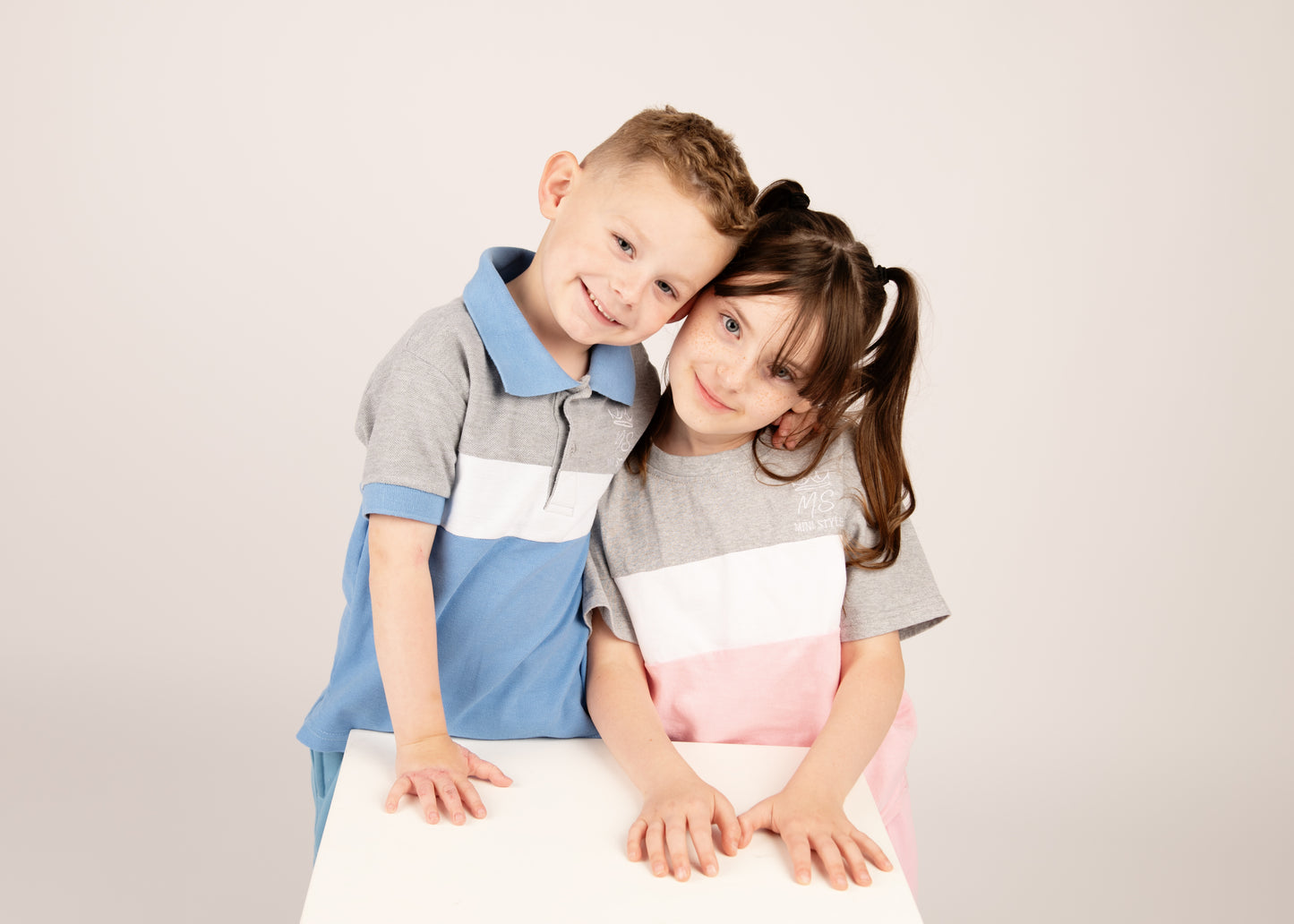 Tri colour polo top