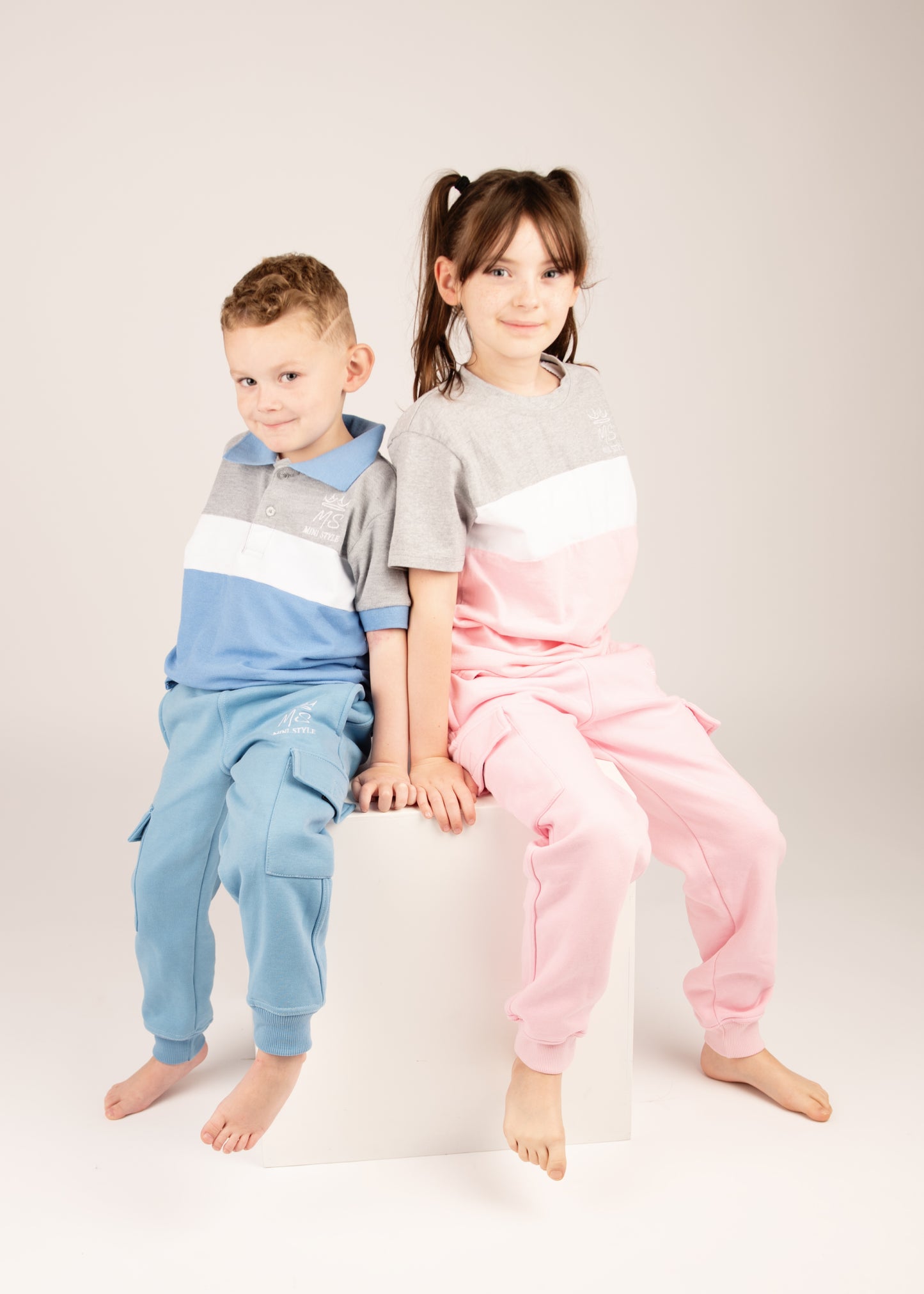 Tri colour polo top
