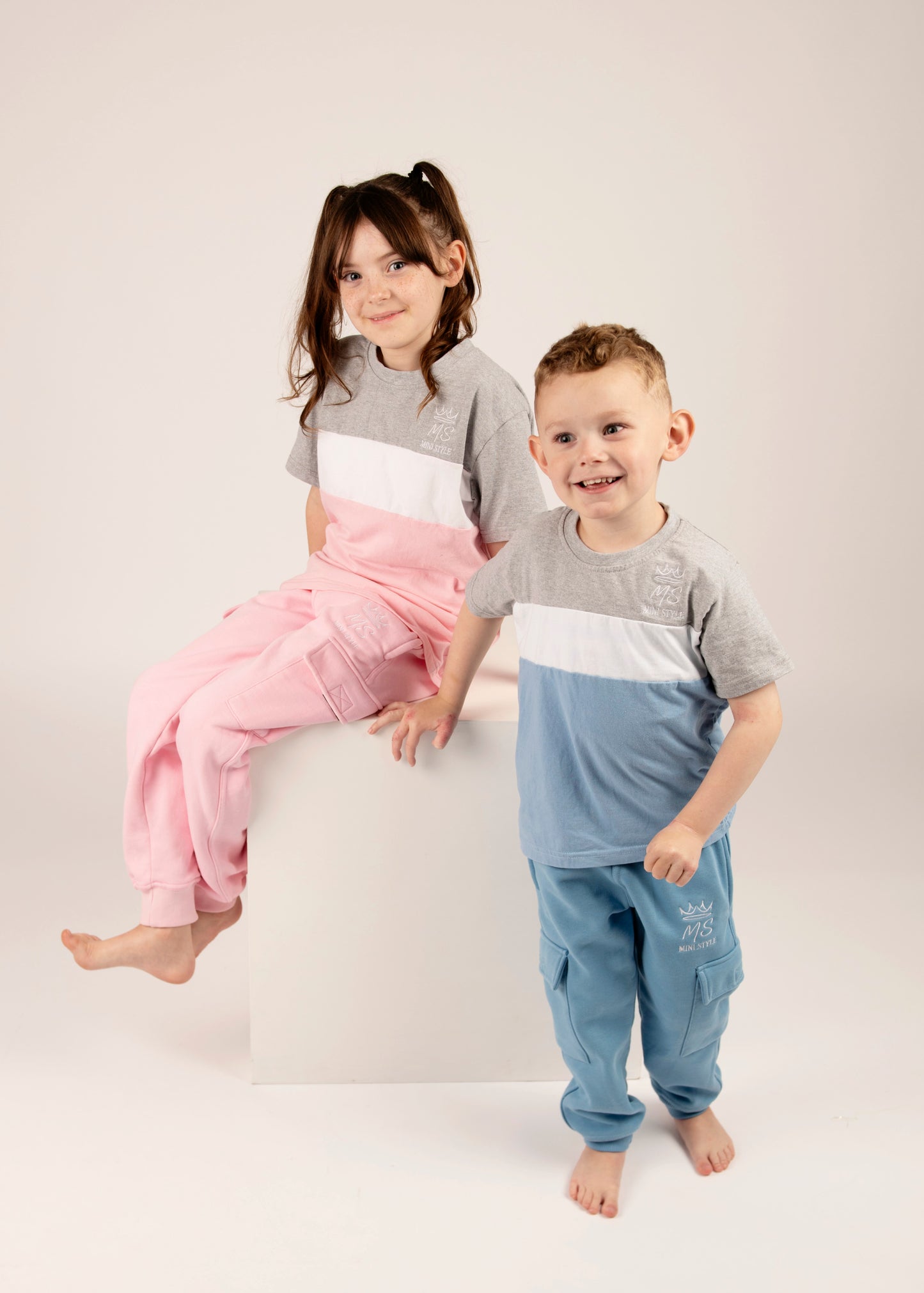 Boys tri colour block t-shirt