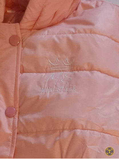 Girls frilly puffer style jacket