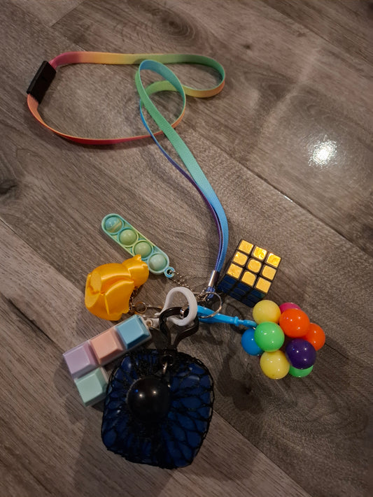 Fidget lanyard