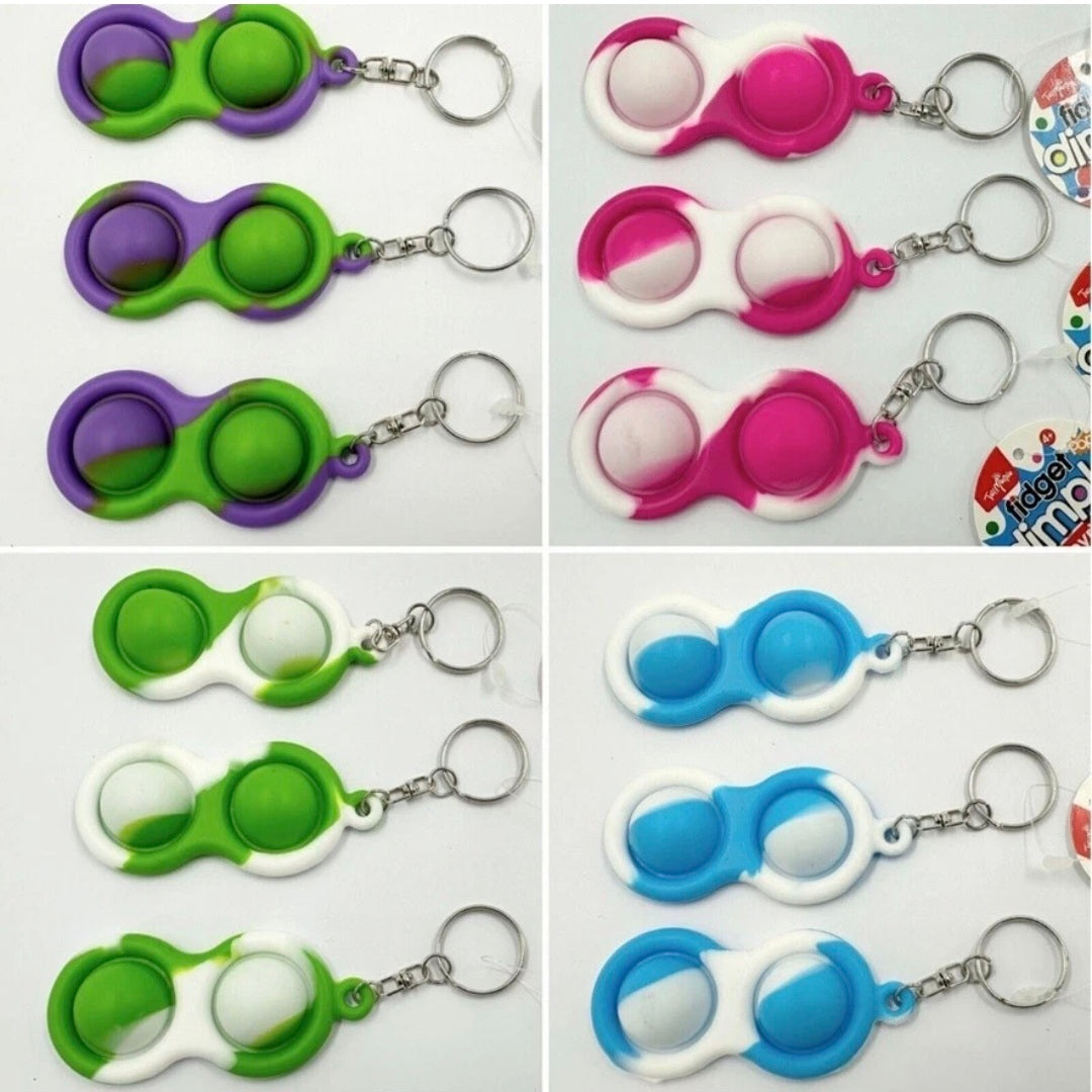 Fidget dimple keyring