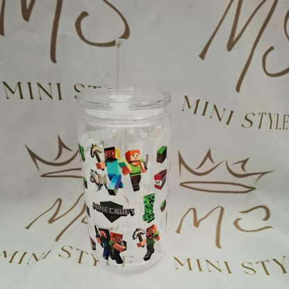16oz plastic tumbler cup with straw