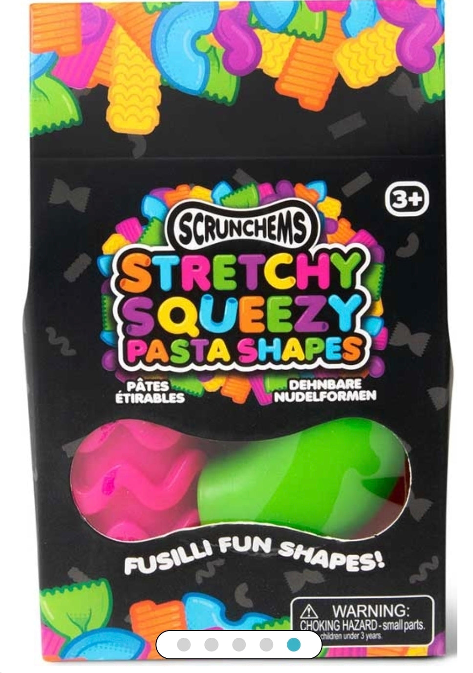 Stretchy squeezy pasta shapes
