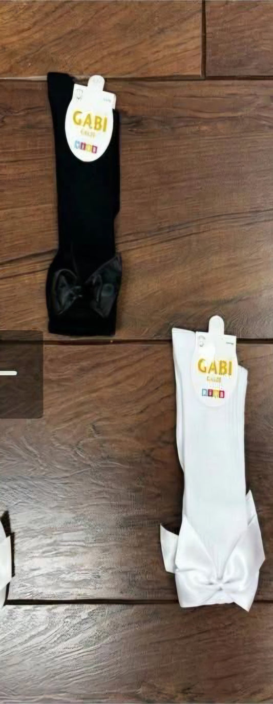 Bow knee high socks