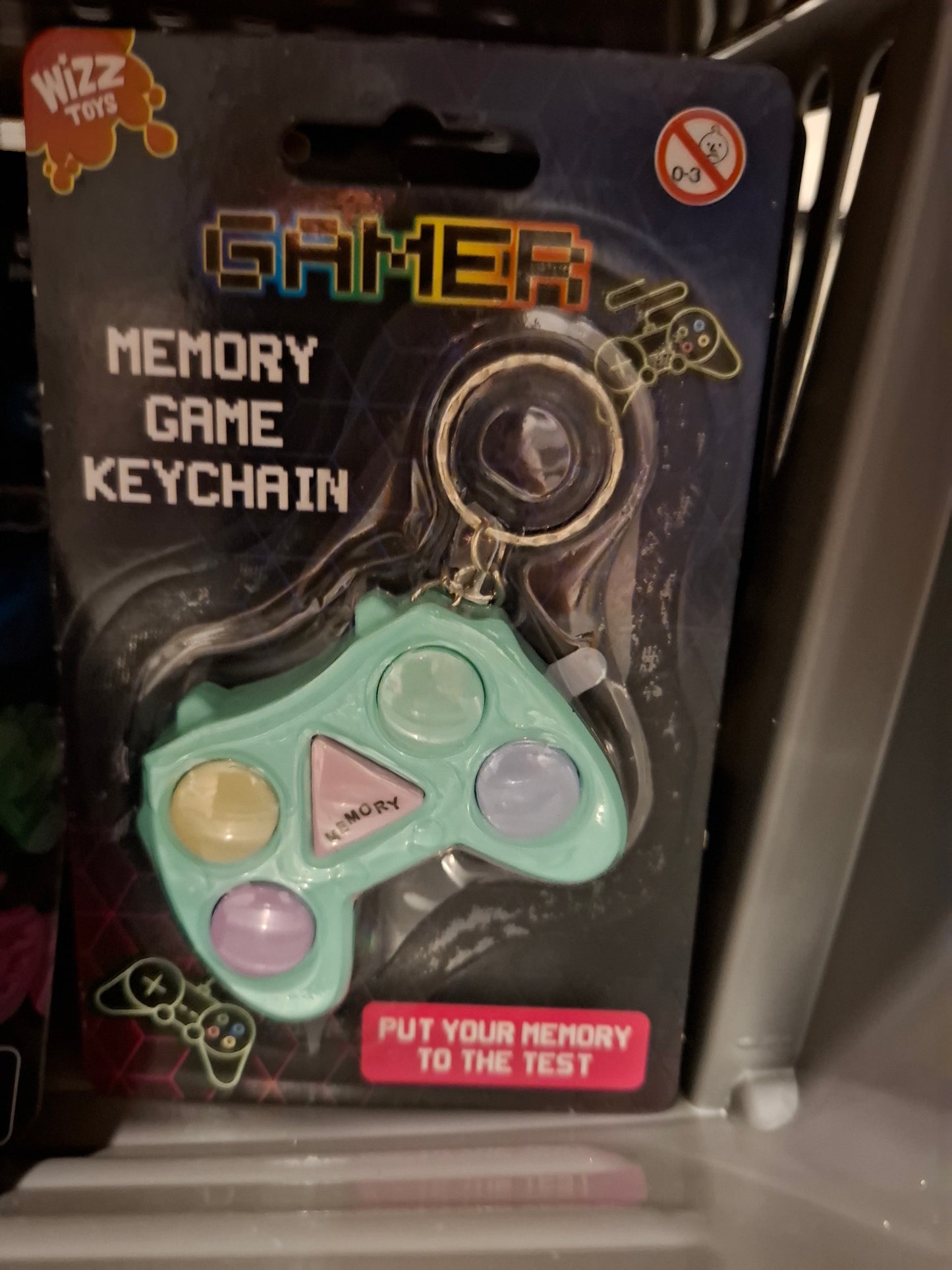 Memory game keychain