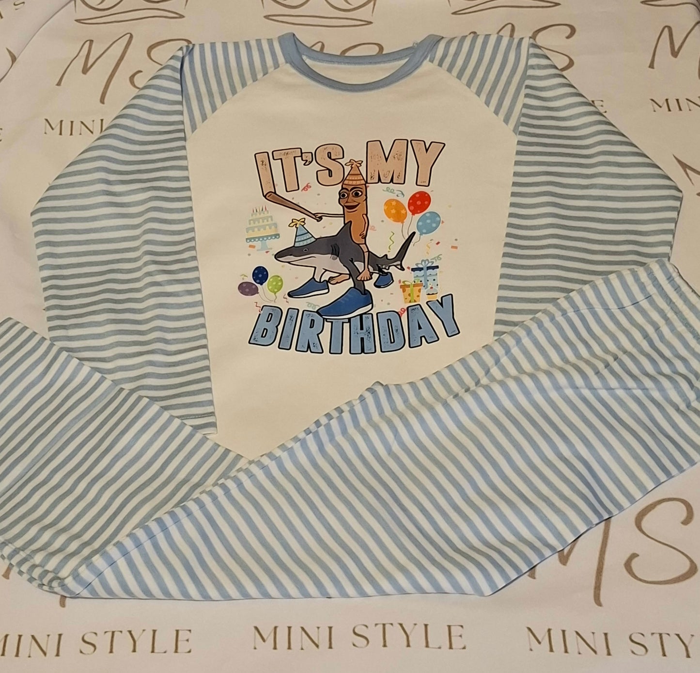 Brainrot birthday pjs