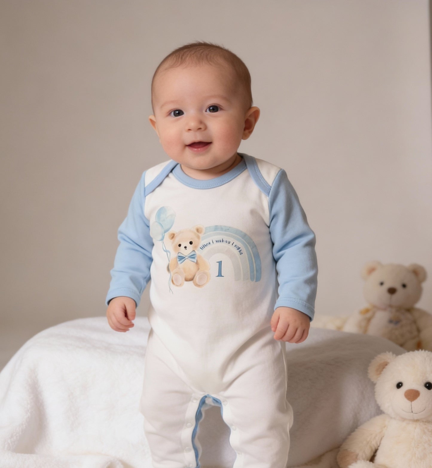 1st birthday sleepsuit