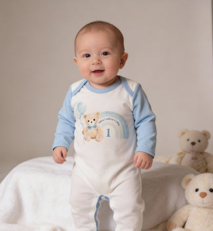 1st birthday sleepsuit
