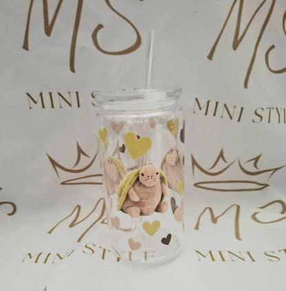 16oz plastic tumbler cup with straw