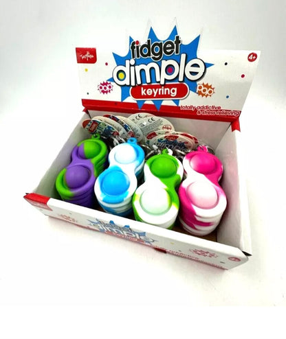 Fidget dimple keyring