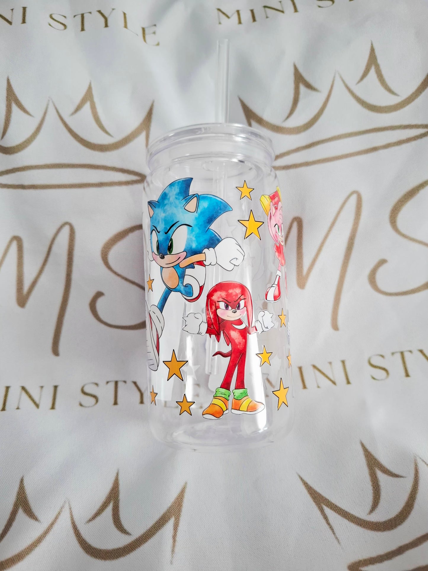 16oz plastic tumbler cup with straw