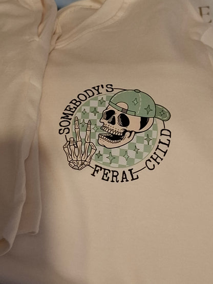 Cream shorts set with printed design