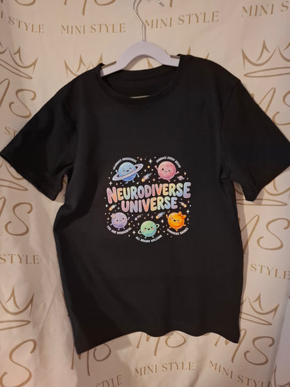 Neurodiverse universe t-shirt