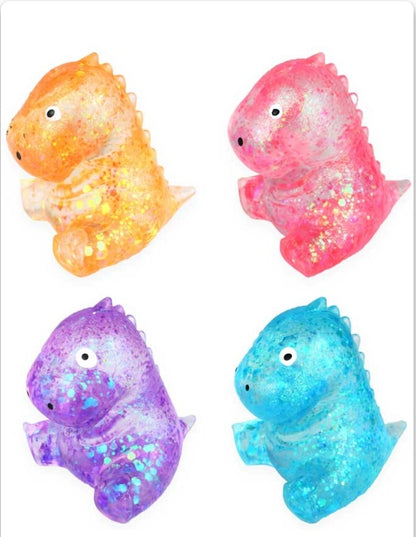 Glitter sugar dinosaurs