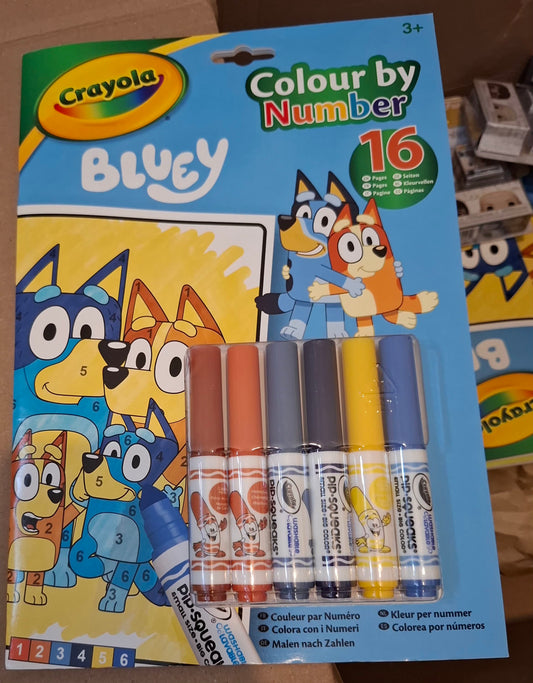 Crayola bluey colour by number