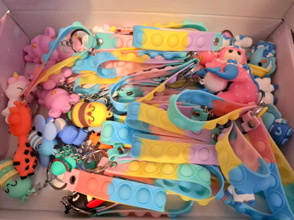 Kids 3d animal sensory keychain