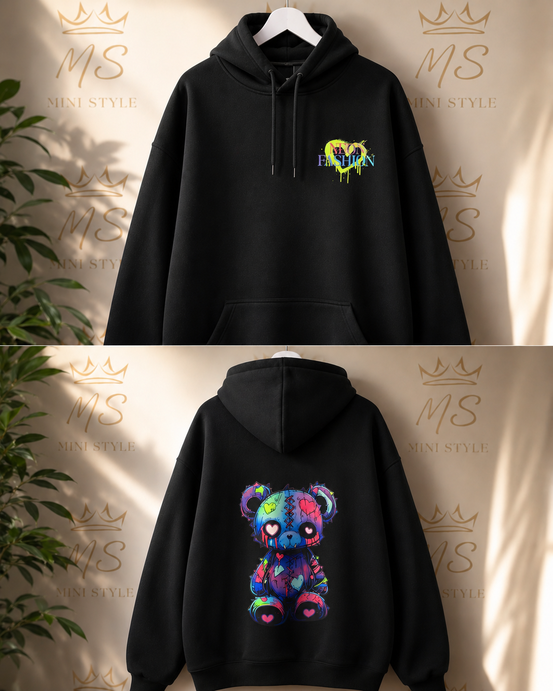 Adult vodoo bear hoodie
