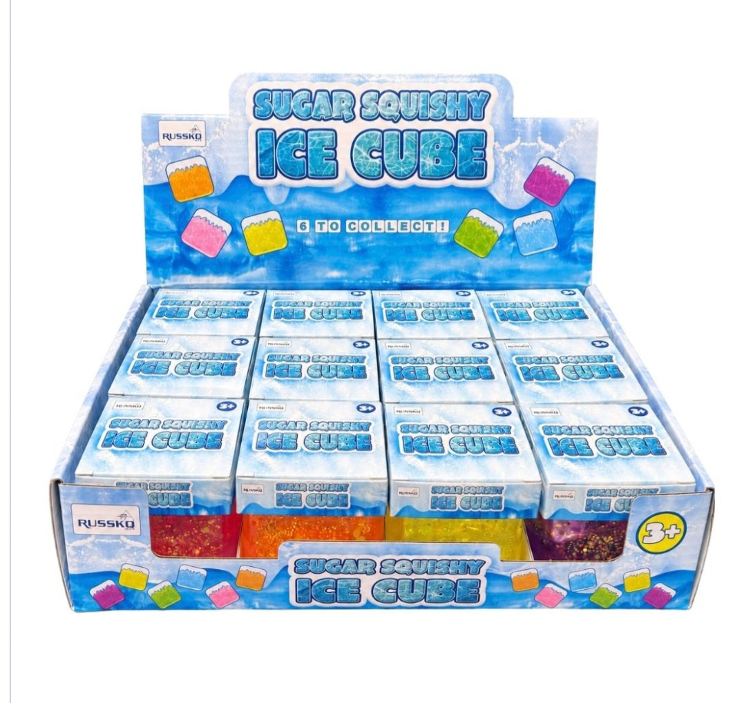 Glitter sugar cube